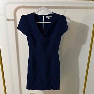 Milly Cady Dress Navy Blue Short sleeve